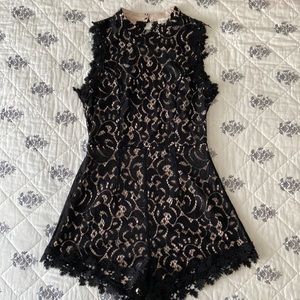 NWT Black Lace Romper